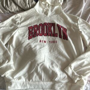 Brooklyn New York White Hoodie - 11/12